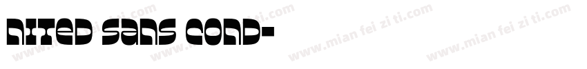 nited Sans Cond字体转换